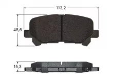 Колодки тормозные дисковые Avantech задние  (противоскрипная пластина в компл.)