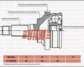 Шрус привода URW