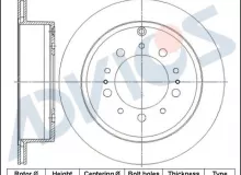 Диск тормозной зад. ADVICS