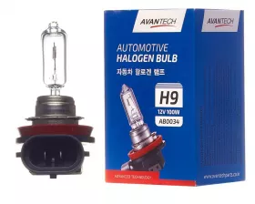 Лампа головного света Avantech H9 12V 100W