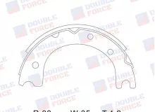 Колодки ручного тормоза Double Force
