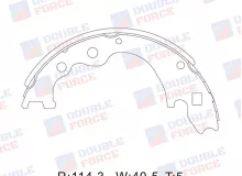 Колодки тормозные барабанные задние Double Force