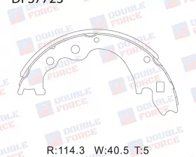 Колодки тормозные барабанные задние Double Force
