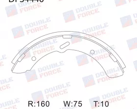 Колодки тормозные барабанные передние / задние Double Force
