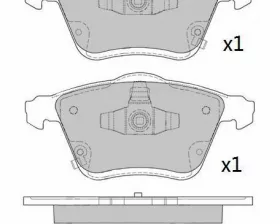 Колодки тормозные дисковые передние Double Force