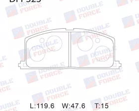 Колодки тормозные дисковые передние Double Force