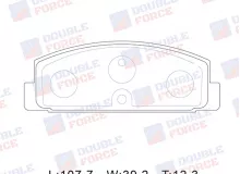 Колодки тормозные дисковые задние Double Force
