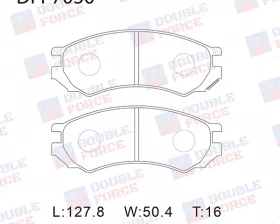 Колодки тормозные дисковые передние Double Force