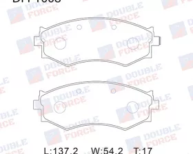 Колодки тормозные дисковые передние Double Force