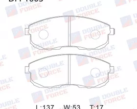 Колодки тормозные дисковые передние Double Force
