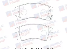 Колодки тормозные дисковые передние Double Force
