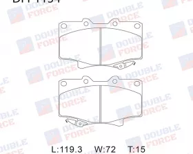 Колодки тормозные дисковые передние Double Force