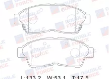 Колодки тормозные дисковые передние Double Force