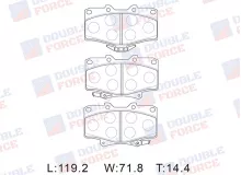 Колодки тормозные дисковые передние Double Force
