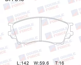 Колодки тормозные дисковые передние Double Force