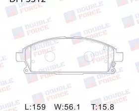 Колодки тормозные дисковые передние Double Force