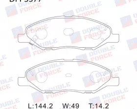 Колодки тормозные дисковые передние Double Force