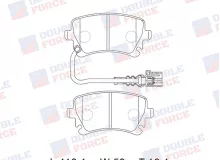 Колодки тормозные дисковые задние Double Force