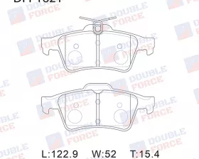 Колодки тормозные дисковые задние Double Force
