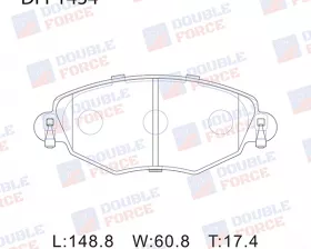Колодки тормозные дисковые передние Double Force