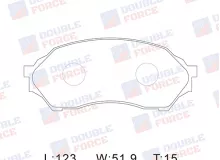 Колодки тормозные дисковые передние Double Force