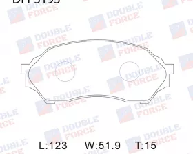 Колодки тормозные дисковые передние Double Force