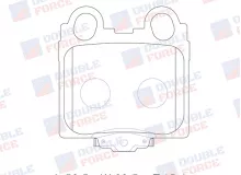 Колодки тормозные дисковые задние Double Force