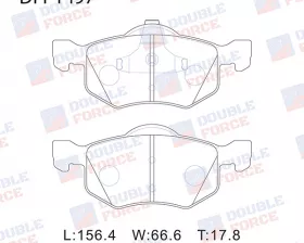 Колодки тормозные дисковые передние Double Force
