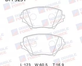 Колодки тормозные дисковые передние Double Force