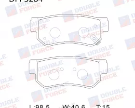 Колодки тормозные дисковые задние Double Force
