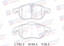 Колодки тормозные дисковые передние Double Force Колодки тормозные дисковые передние Double Force