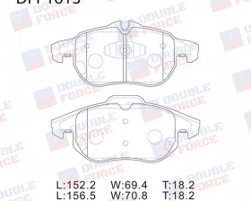 Колодки тормозные дисковые передние Double Force