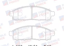 Колодки тормозные дисковые передние Double Force