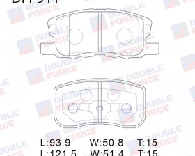 Колодки тормозные дисковые передние Double Force