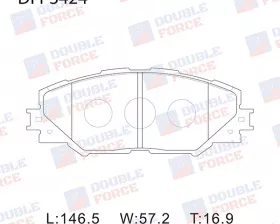 Колодки тормозные дисковые передние Double Force