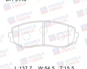 Колодки тормозные дисковые передние Double Force