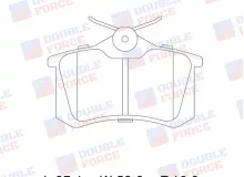 Колодки тормозные дисковые задние Double Force