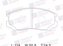 Колодки тормозные дисковые передние Double Force