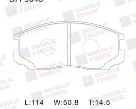 Колодки тормозные дисковые передние Double Force