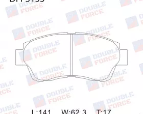 Колодки тормозные дисковые передние Double Force