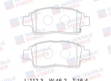 Колодки тормозные дисковые передние Double Force