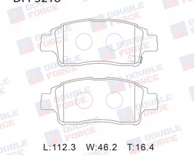 Колодки тормозные дисковые передние Double Force