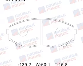 Колодки тормозные дисковые передние Double Force