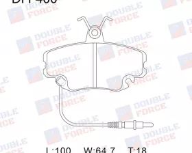 Колодки тормозные дисковые передние Double Force