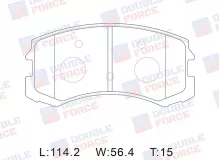 Колодки тормозные дисковые передние Double Force