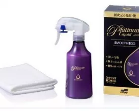 Покрытие для кузова покрытого жидким стеклом Soft99 Smooth Egg Platinum Liquid, 230 мл