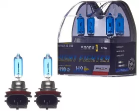 Лампа высокотемпературная Avantech H9 12V 65W (120W) 5000K, комплект 2 шт.