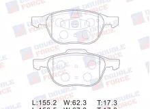 Колодки тормозные дисковые передние Double Force