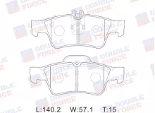 Колодки тормозные дисковые задние Double Force Колодки тормозные дисковые задние Double Force