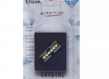 Лампа светодиодная Avantech 12V LED T10x37 5700K (резистор), 1 шт.